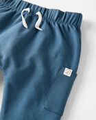 2-Pack Organic Cotton Pants in Heather Grey & Deep Teal, image 2 of 4 slides