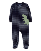 Baby 1-Piece Dinosaur Fleece Footie Pajamas, image 1 of 4 slides