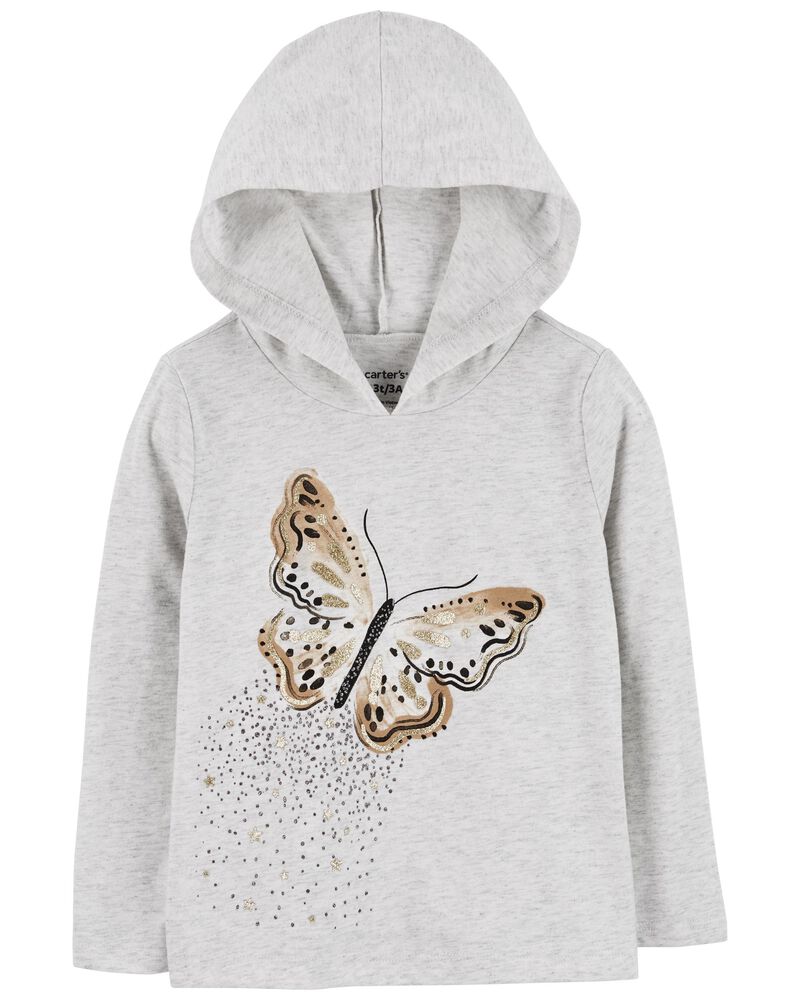 Baby Butterfly Hooded Tee, image 1 of 3 slides
