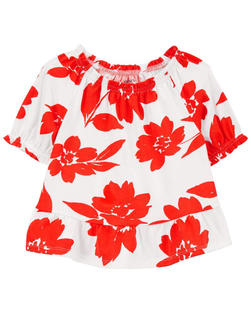 Baby Floral Jersey Top, image 1 of 3 slides