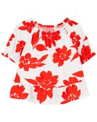 Baby Floral Jersey Top, image 1 of 3 slides