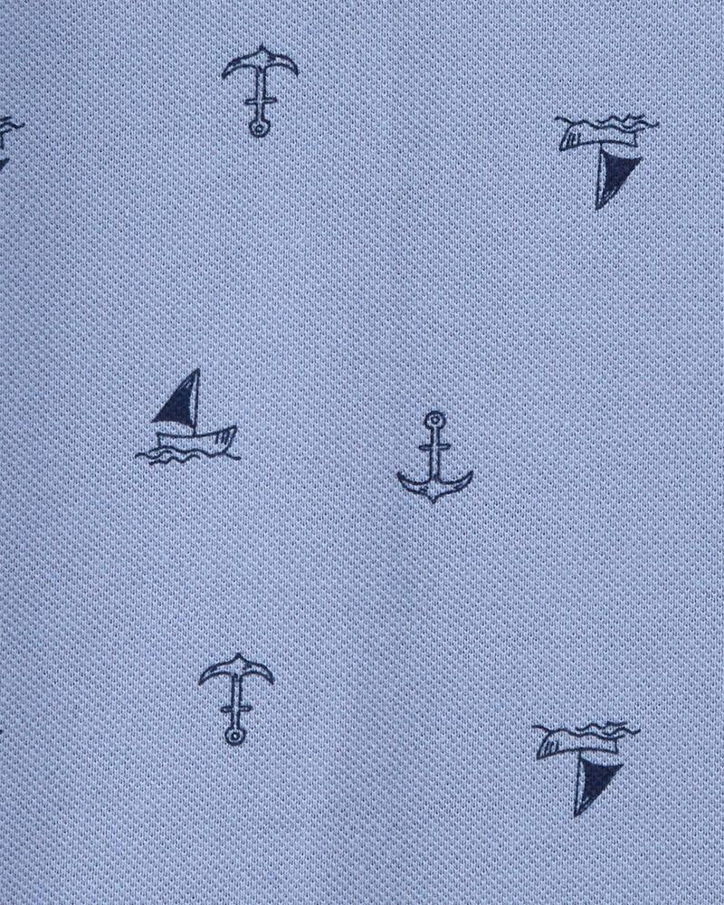 Baby Sailboat Piqué Romper, image 2 of 3 slides