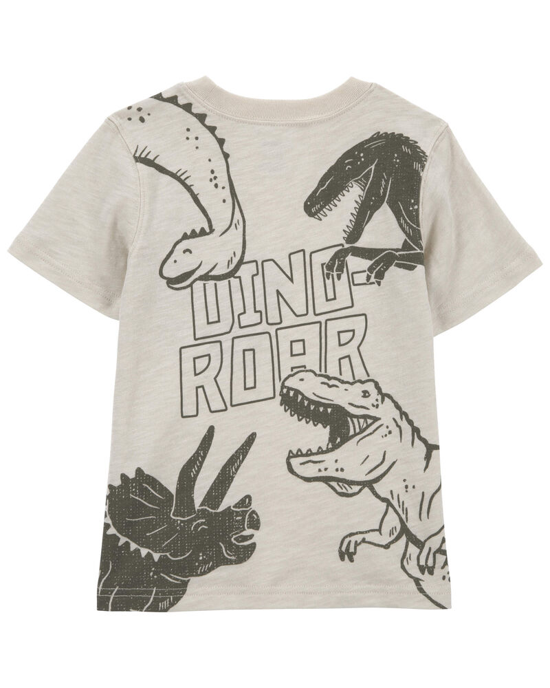 Baby Dinosaur Slub Jersey Pocket Tee, image 2 of 4 slides