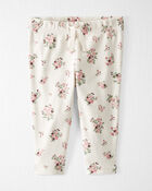 Baby Organic Cotton Rib Drawstring Leggings, image 1 of 4 slides