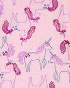 Toddler 4-Piece Unicorn 100% Snug Fit Cotton Pajamas, image 3 of 4 slides