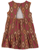 Baby Geo Print Sleeveless Dress, image 2 of 5 slides