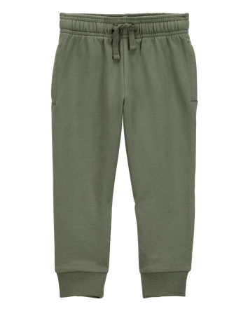 Baby Pull-On Drawstring Joggers - Green, 