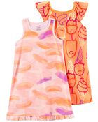 2-Pack Ice Cream Nightgowns, image 1 of 5 slides