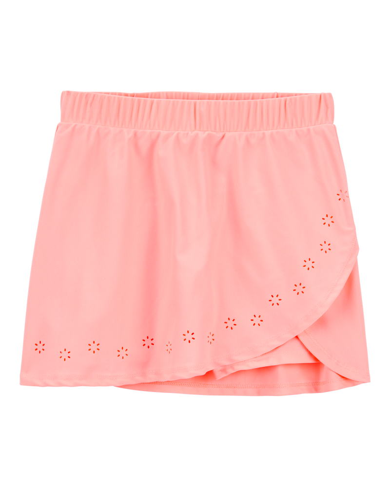 Kid Active Wrap Skort - Coral, image 1 of 4 slides