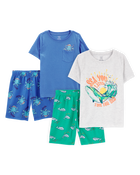 Kid 4-Piece Loose Fit Pajamas, image 1 of 6 slides