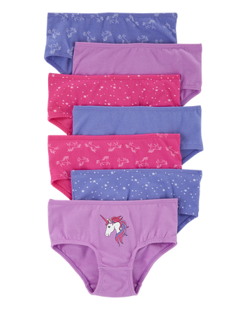 Toddler 7-Pack Unicorn Brief Stretch Cotton Undies, 
