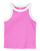 Toddler 2-Piece Ribbed Double Dutch Tank & Active Skort Set - Pink, image 3 of 8 slides