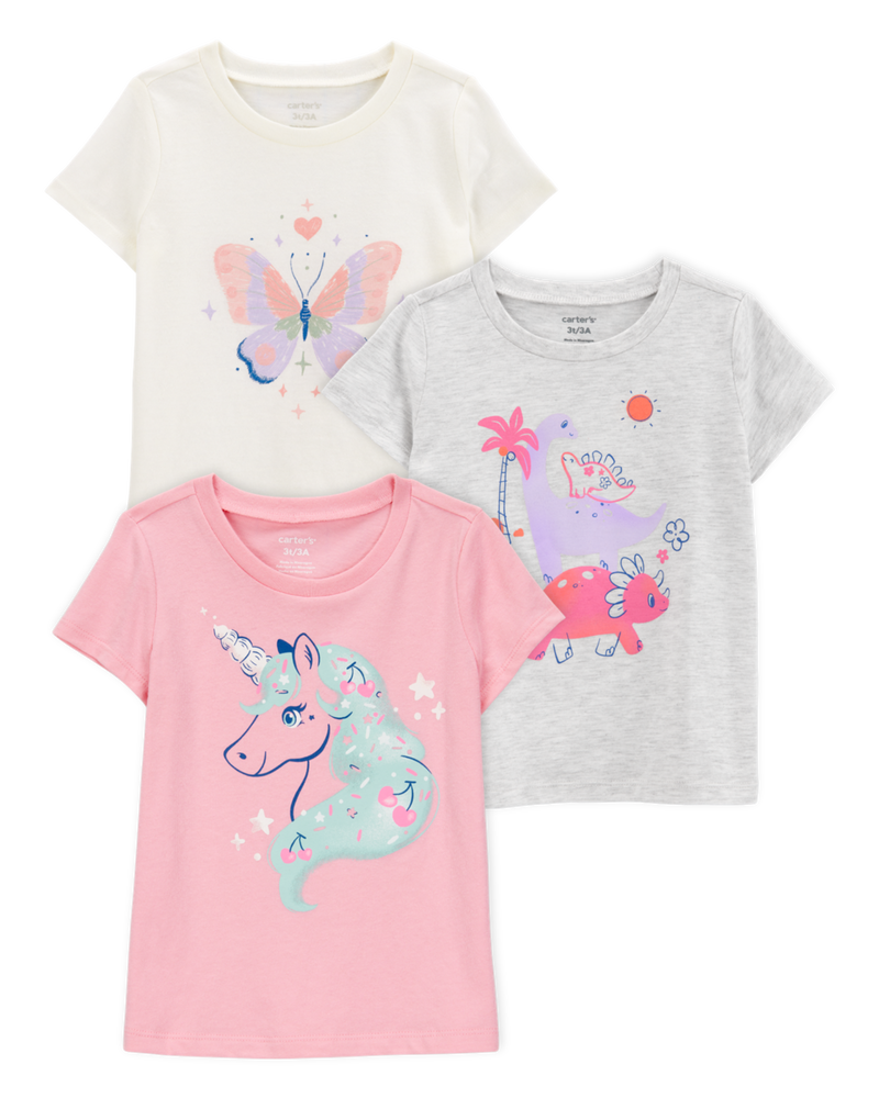 Toddler 3-Pack Graphic Tees, image 1 of 7 slides