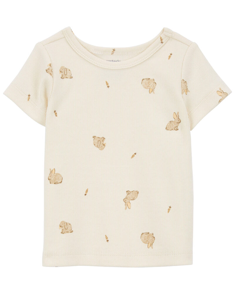 Baby 2-Piece Tee & Bunny Shortall Set, image 3 of 6 slides