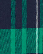 Kid Plaid Flannel Button-Down Shirt, image 2 of 3 slides