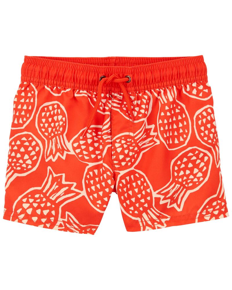 Toddler Pineapple Swim Trunks, image 1 of 2 slides