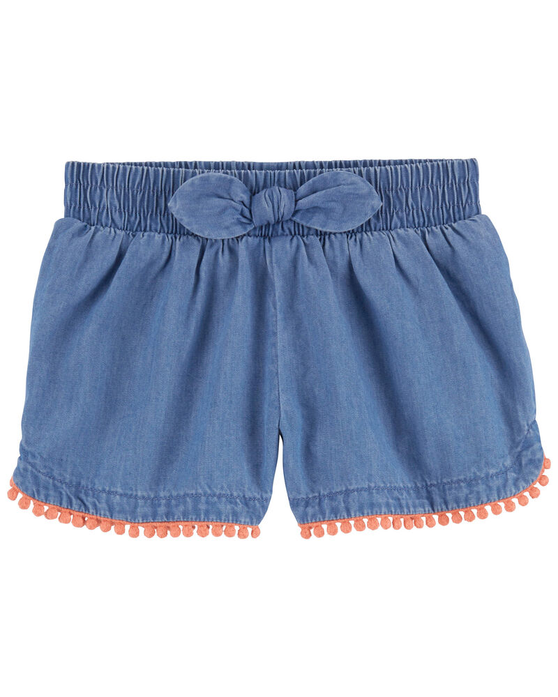 Toddler Pull-On Chambray Shorts, image 1 of 1 slides