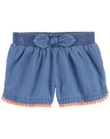 Toddler Pull-On Chambray Shorts, 
