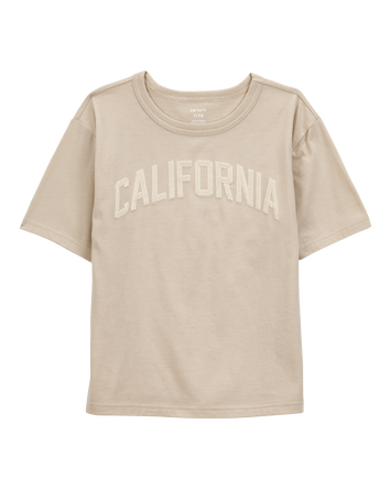 Kid California Graphic Tee - Tan, 