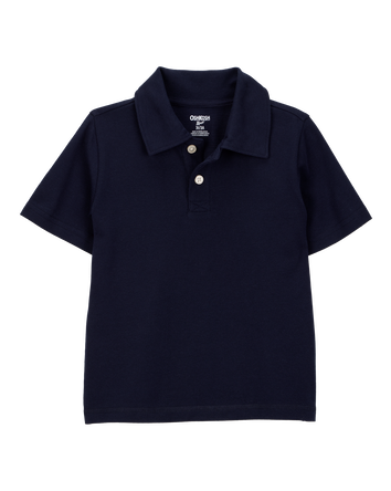 Toddler 2-Pack Pique Uniform Polo Shirts - Navy, 