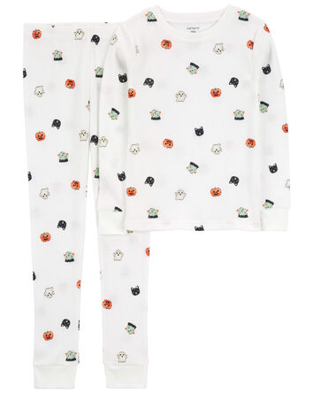 Kid 2-Piece Halloween Cotton Blend Pajamas, 