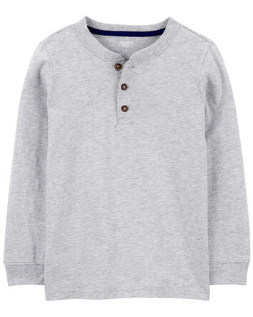 Kid Long-Sleeve Henley Tee, 