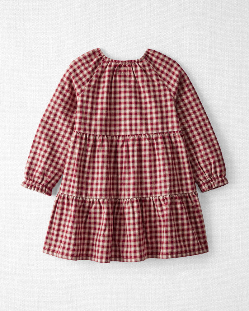 Toddler Cozy Tiered Dress Made with Organic Cotton, image 2 of 5 slides