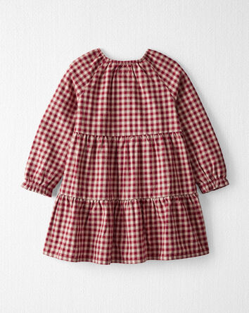 Toddler Cozy Tiered Dress Made with Organic Cotton, 