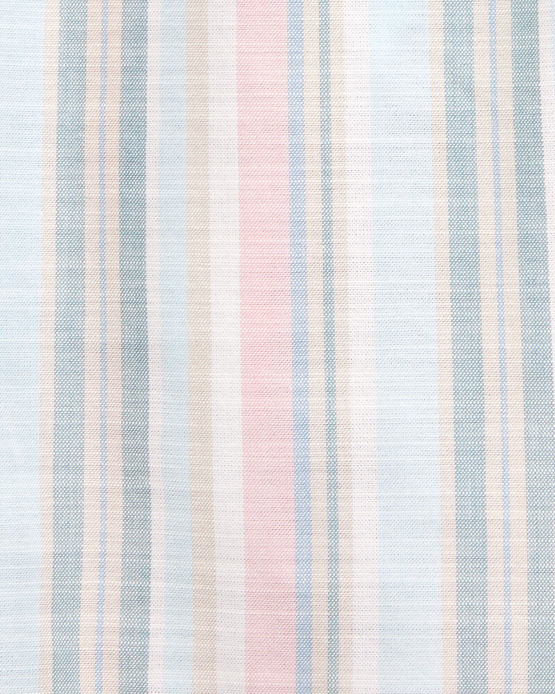 Toddler Girl Striped Linen Look-Alike Tie-Waist Pants, image 5 of 6 slides