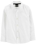 Kid Long Sleeve Button-Front Uniform Shirt, image 1 of 2 slides