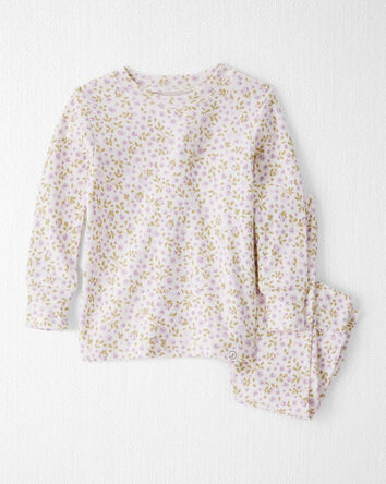 Baby Girl Organic Cotton Pajamas in Botanic Muse Print, 