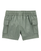 Baby Cargo Drawstring Shorts - Green, image 2 of 4 slides