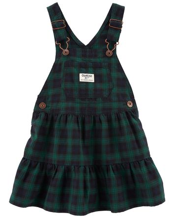 Toddler Plaid Jumper Dress, 