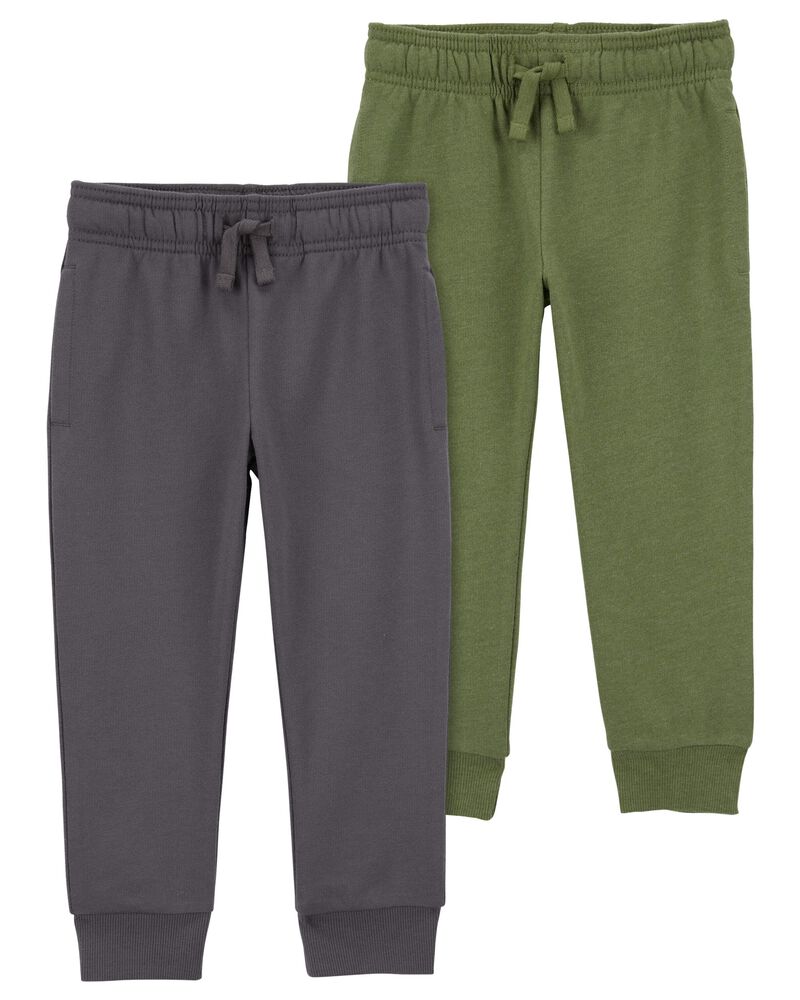 Baby 2-Pack Pull-On French Terry Joggers, image 1 of 4 slides