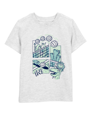 Toddler Boy Volleyball Short-Sleeve Graphic Tee - White, 