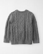 Toddler Organic Cotton Cable Knit Sweater
, image 2 of 5 slides