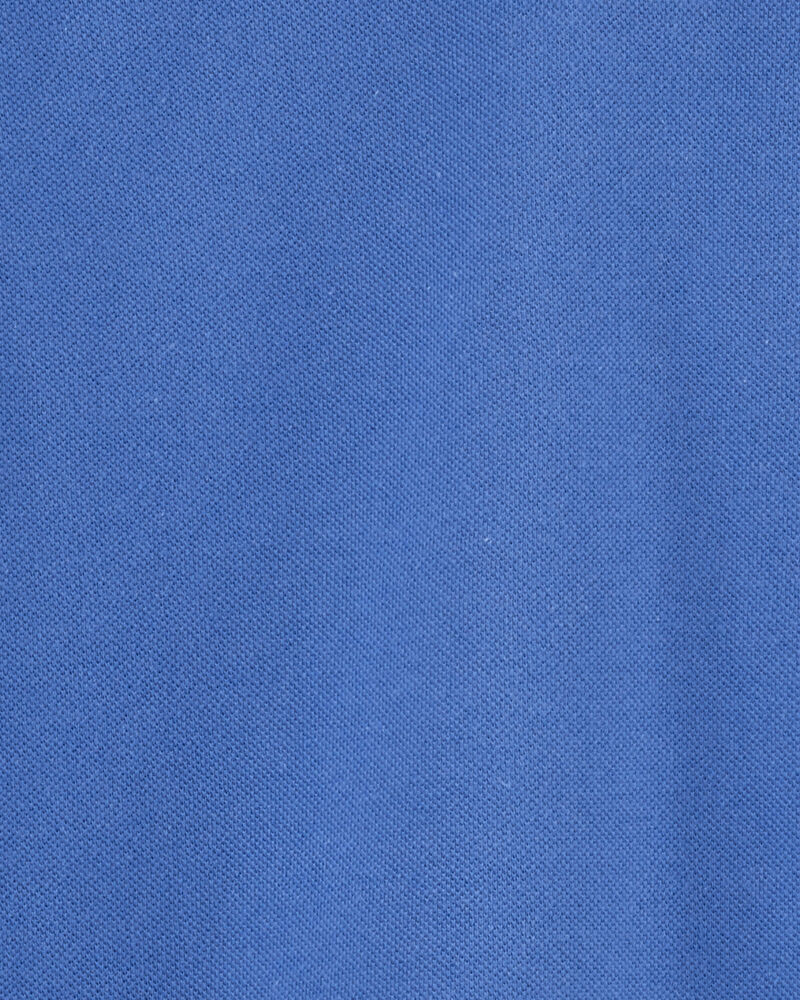 Kid Blue Piqué Polo Shirt, image 2 of 4 slides