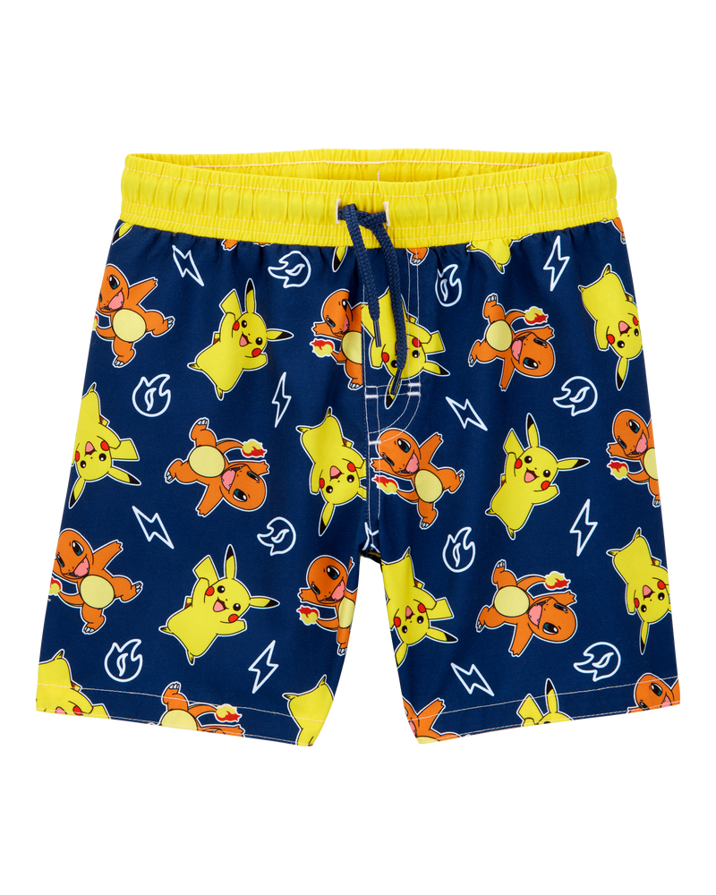 Kid 2-Piece Pokémon Pikachu Rashguard & Swim Trunk Set, image 5 of 6 slides