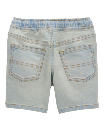 Kid Pull-On Denim Short - Light Blue Wash, 