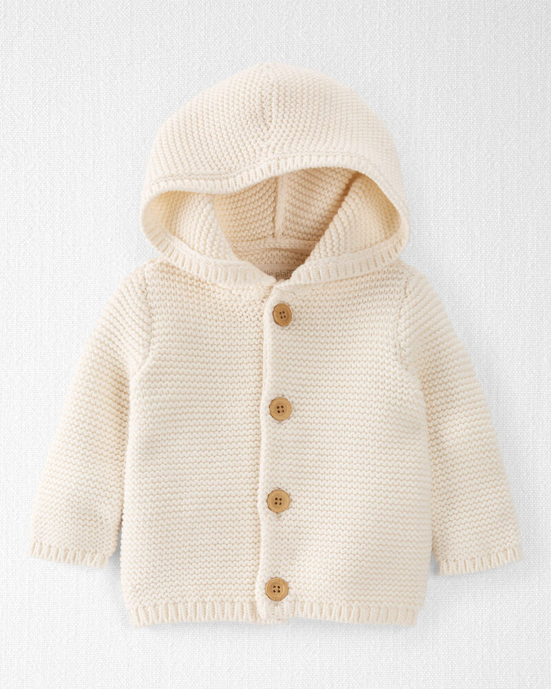 Baby Organic Cotton Signature Stitch Cardigan
, image 1 of 5 slides