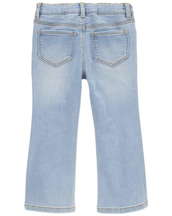 Baby Embroidered Flowers Iconic Denim Flare Jeans, 