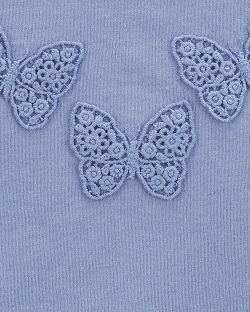 Toddler 2-Piece Butterfly Tee & Floral Linen Skort Set
, image 2 of 5 slides