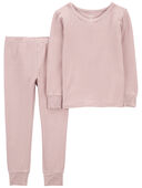 Pink - Toddler 2-Piece Striped PurelySoft Pajamas