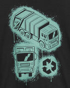 Toddler Recycle Truck Long-Sleeve Graphic Tee, image 2 of 3 slides