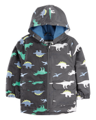 Toddler Dinosaur Color Changing Rain Jacket - Grey, image 2 of 6 slides