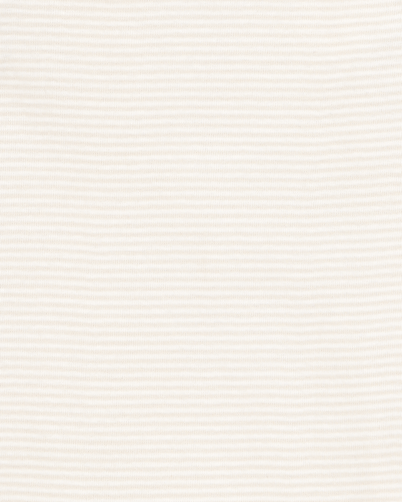 Baby 5-Pack Striped Birds Short-Sleeve Cotton Bodysuits - Ivory, image 6 of 7 slides