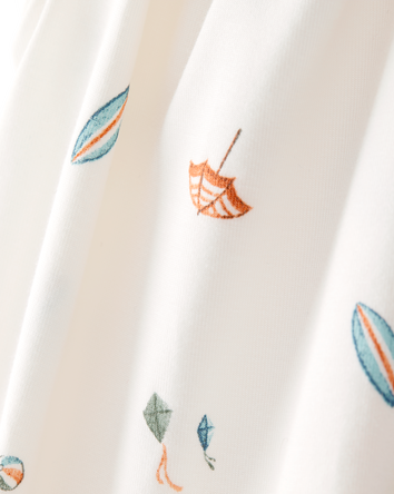 Toddler Camp Print PurelySoft 2-Piece Pajamas - Ivory, 