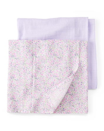 2-Pack Muslin Swaddle Blankets, 