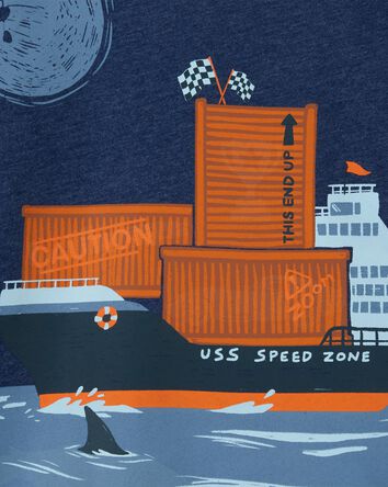 Baby Ship Layered-Look Graphic Tee, 
