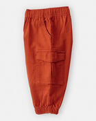 Baby Boy Cotton Fashion Cargo Pants - Red, image 3 of 5 slides